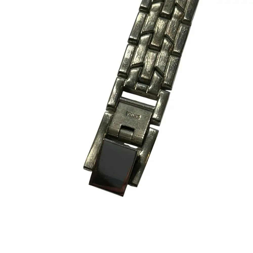 Adrienne Club A Watch Silver Stainless Steel Back Women’s Bling Base Metal Bezel
